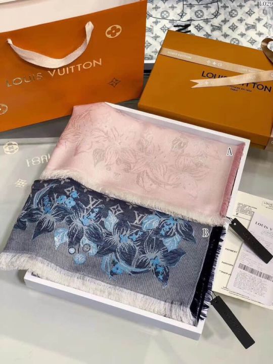 Replica LV monogram Silk Wool Square Women Scarves