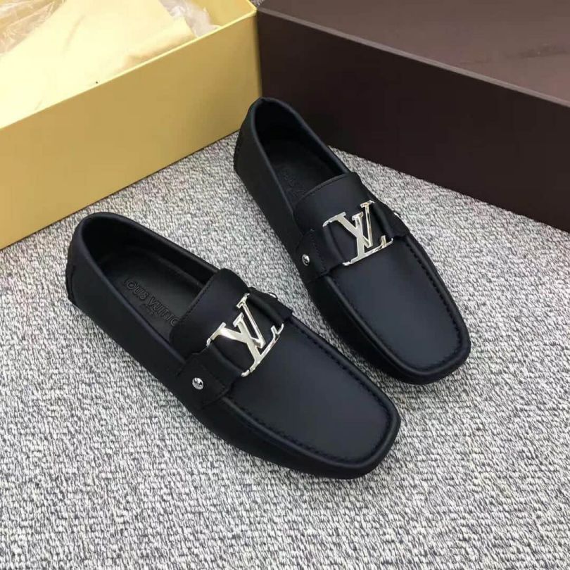 Replica LV Leather MONTE CARLO Driver Shoes 1A3K3W Men Sandals