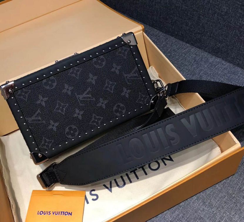 Replica LV 2018 Small Men Black Shoulder Bags