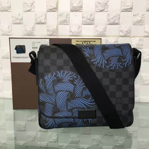 Replica LV DISTRICT Small Graphite Canvas Crossbody N41714 Shoulder Bags