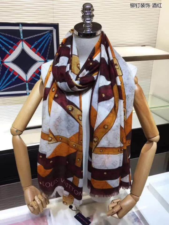 Replica 2018 LV Time Trunk Monogram Cashmere Women Scarves