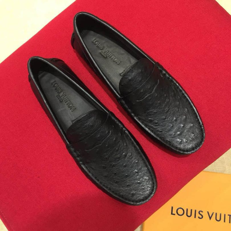 Replica 2018 LV Leather Men Loafers