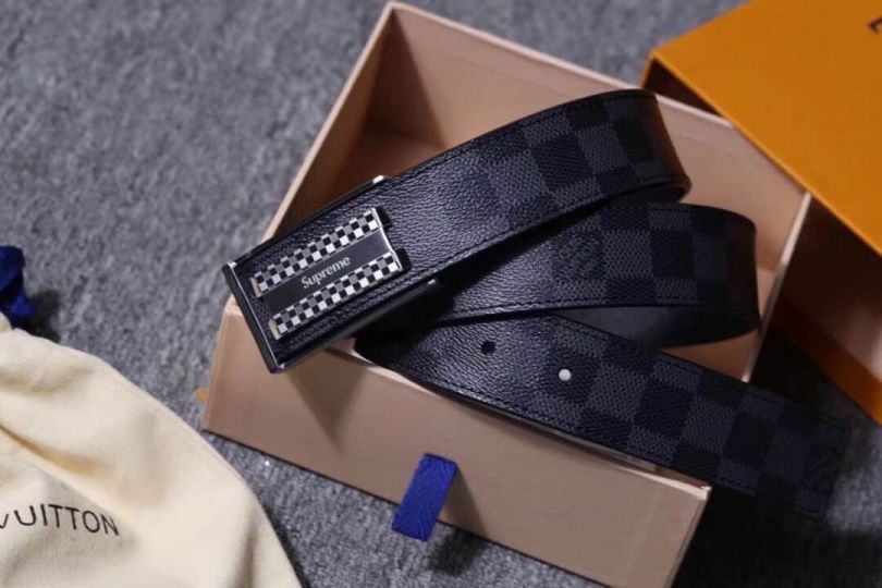 Replica LV x Supreme 35MM Men Belts