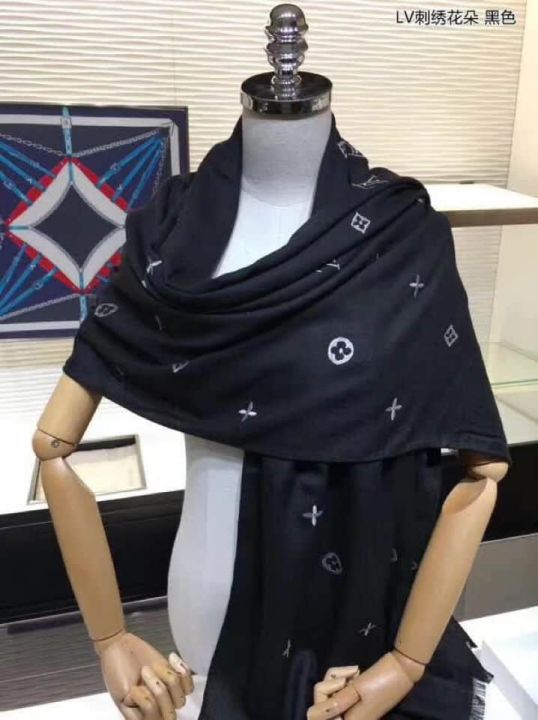 Replica LV Embroidery Cashmere Women Scarves