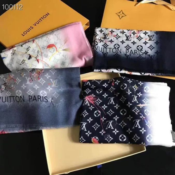 Replica LV Limited Edition Vivienne Cashmere Women Scarves