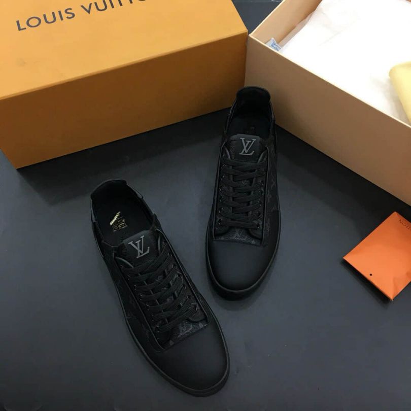 Replica LV Leather Classic Men Causal Sandals