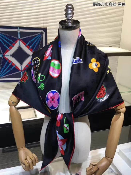 Replica LV Stories Monogram Silk Square Women Scarves