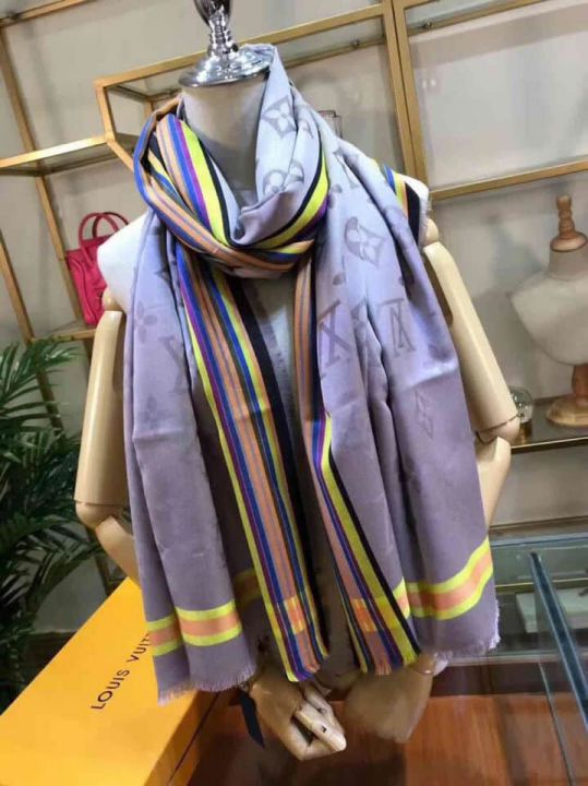 Replica LV Silk Cashmere Storm Women Scarves