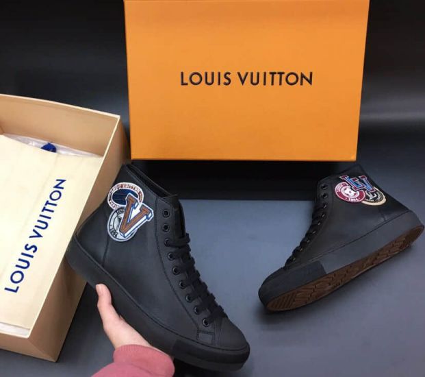 Replica LV Leather TATTOO Men Sneakers