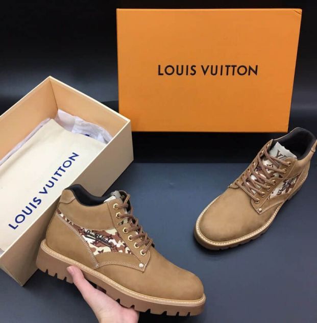 Replica 2018 LV OBERKAMPF Ankle Boots Men Sandals