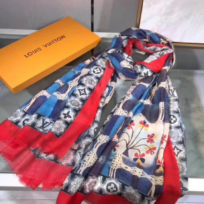 Replica 2018 LV Graphic Paisley Cashmere Women Scarves