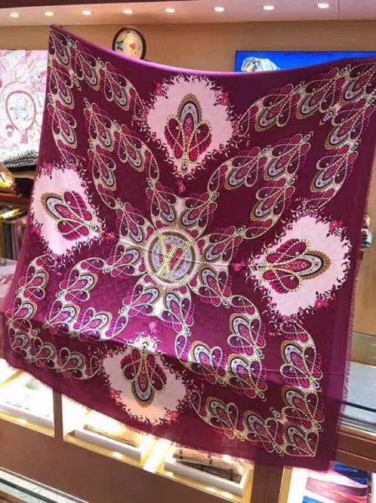 Replica 2018 Graphic Paisley Square Women Scarves