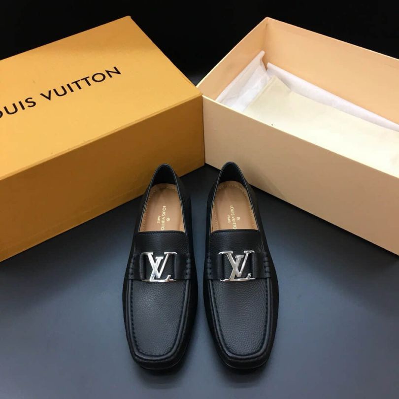 Replica LV Leather HOCKENHEIM Men Driver Shoes