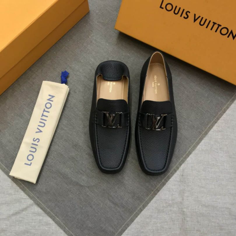Replica LV Black MONTE CARLO Men Driver Shoes