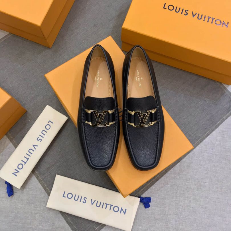 Replica LV Leather MONTAIGNE Men Casual Shoes