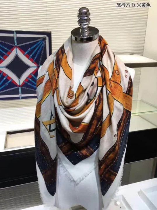 Replica LV Time Trunk Monogram Cashmere Women Scarves