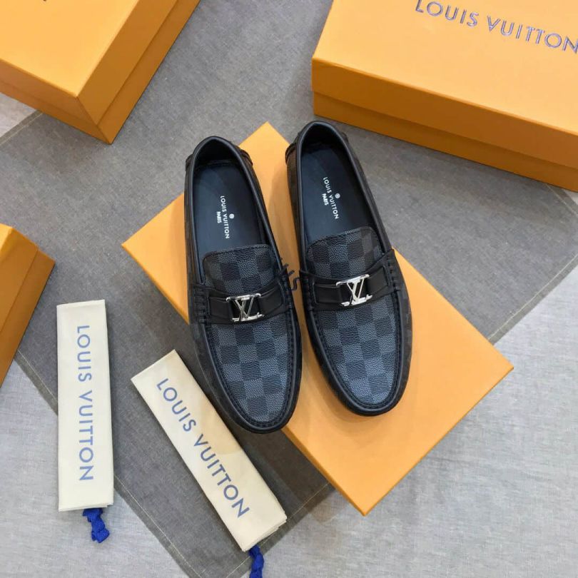 Replica LV PVC Men Driver Shoes