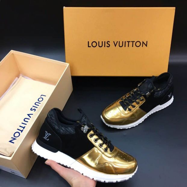 Replica LV Embroidery LV logo RUN AWAY Men Sneakers