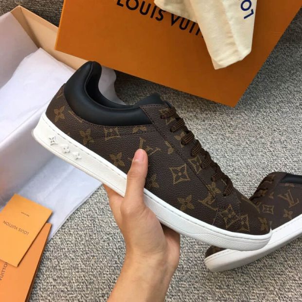 Replica LV Monogram Eclipse Canvas Causal Shoes Men Sneakers