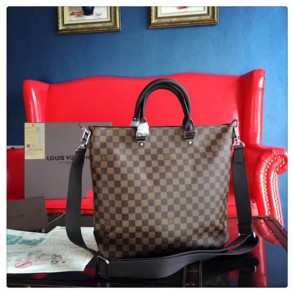 Replica LV N41559 Jake Damier Ebene Canvas Men Briefcases