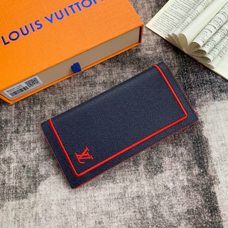 Replica LV M66540 Red Long Bi Fold Wallets