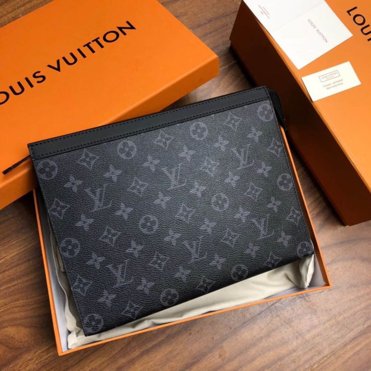 Replica LV M61692 Black VOYAGE Clutch Bags