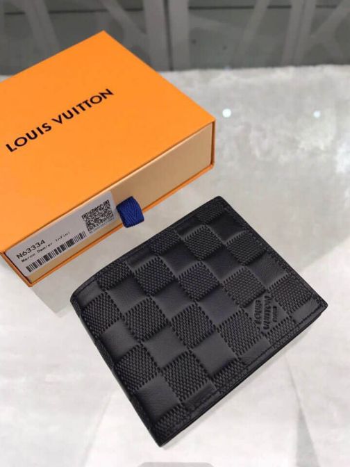 Replica LV N63334 Damier Inifinite Marco Bi Fold Wallets