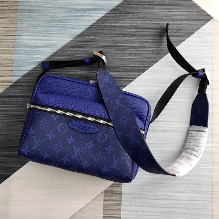 Replica LV M30242 OUTDOOR Blue Messenger Shoulder Bags