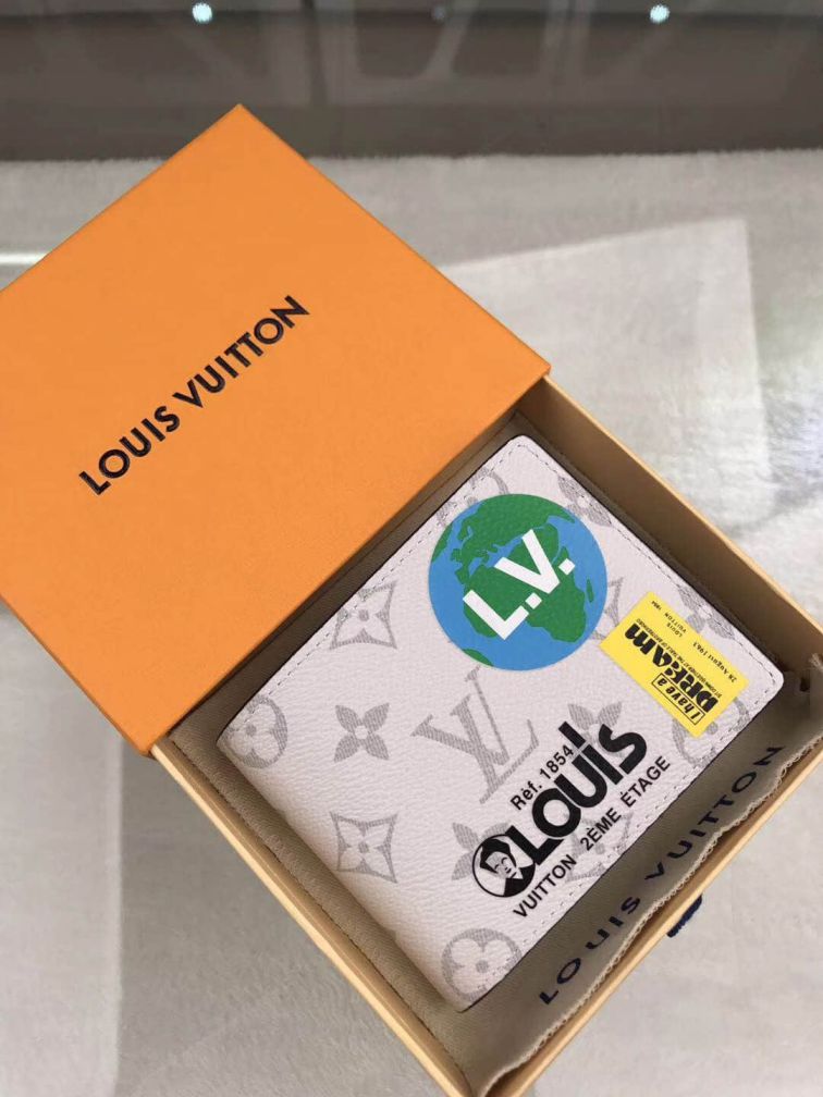 Replica LV M67819 White 201854 Multiple Short Bi Fold Wallets