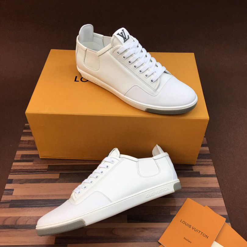 Replica LV b Leather Classic Men Causal Sandals