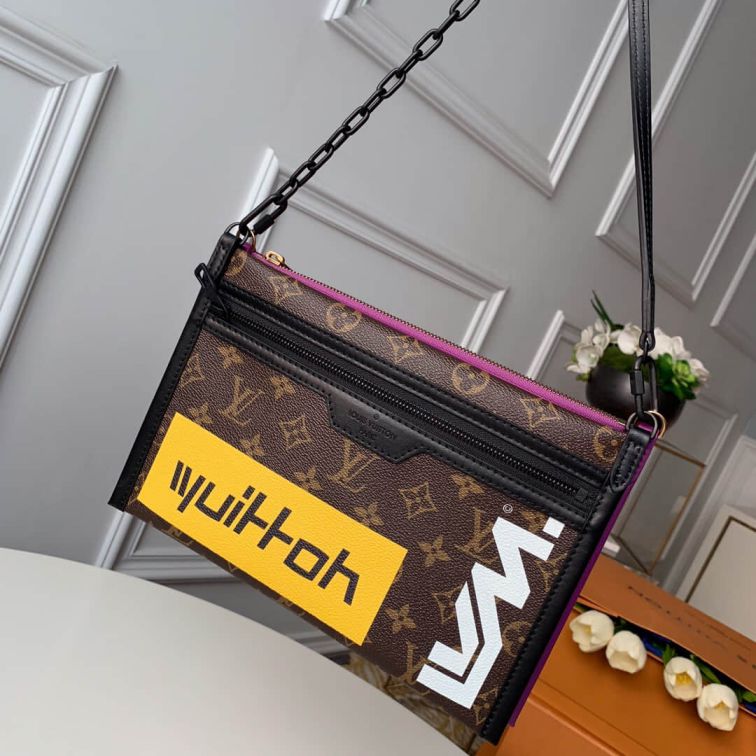 Replica LV Flat Print Messenger Chain M44641 Shoulder Bags