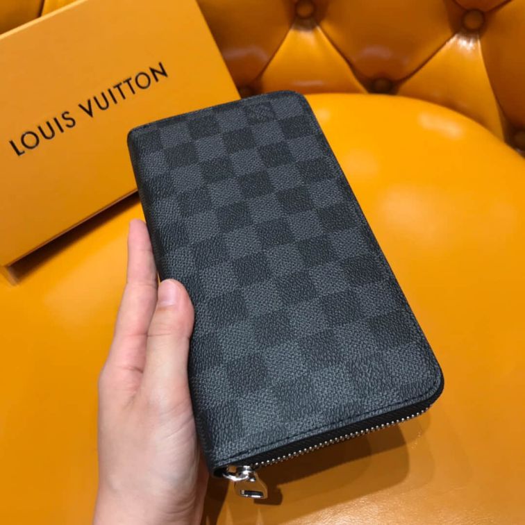 Replica LV Small Black ZIPPY Zip Bi Fold N62668 Wallets