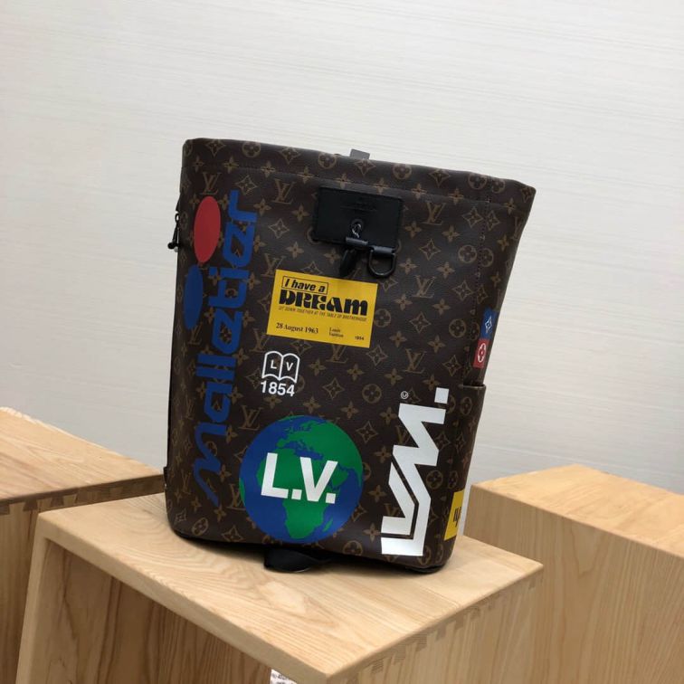 Replica LV M44615 19 201854 Monogram Chalk Backpack Bags