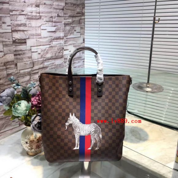 Replica LV N42702 Atlas Tote Damier Ebene Print Briefcases