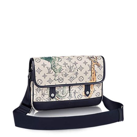 Replica LV Messenger Small Messenger Monogram Other Giraffe Rhinoceros Elephants Print M54254 Shoulder Bags