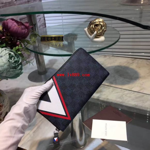 Replica LV Zippy Organizer Zip Bi Fold Damier Cobalt Print N64013 Wallets