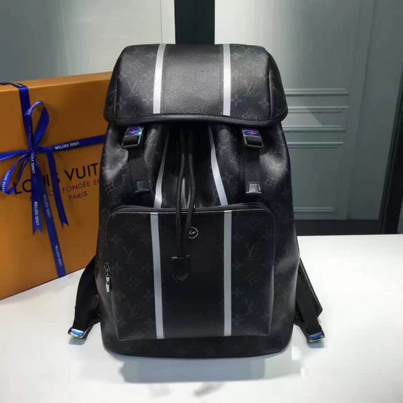Replica 2017 LV x Fragment Design Hiroshi Fujiwara JapanLV Zack Black M43409 Backpack Bags