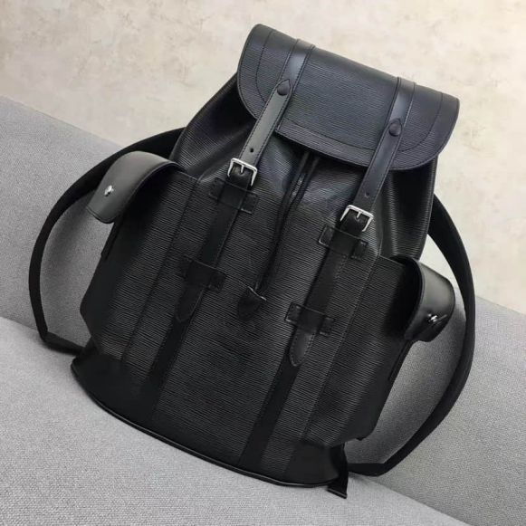 Replica LV 2017 Supreme M41709 Black Backpack Bags