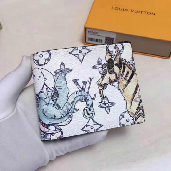 Replica LV Monogram Other Zebras and Elephants Print MULTIPLE Bi Fold M62607 Wallets