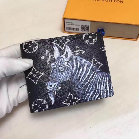 Replica Monogram Other Zebras and Elephants Print MULTIPLE Bi Fold M66601 Wallets