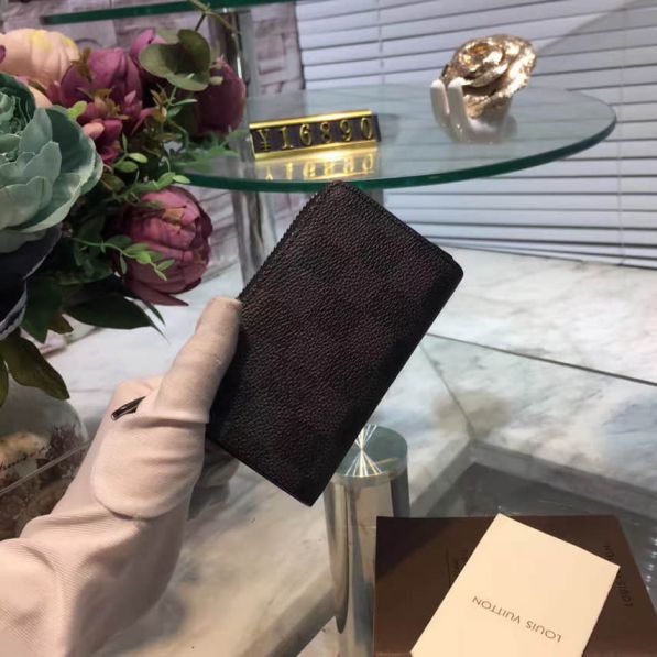 Replica LV Black Damier Graphite Key Bag N64410 Wallets