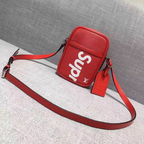 Replica LV Red Supreme Small Crossbody Shoulder Bags
