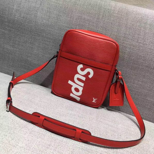 Replica LV Red Supreme Large Crossbody Shoulder Bags