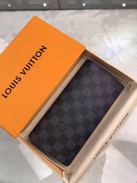 Replica LV Damier Graphite Black BRAZZA Bi Fold N62665 Wallets