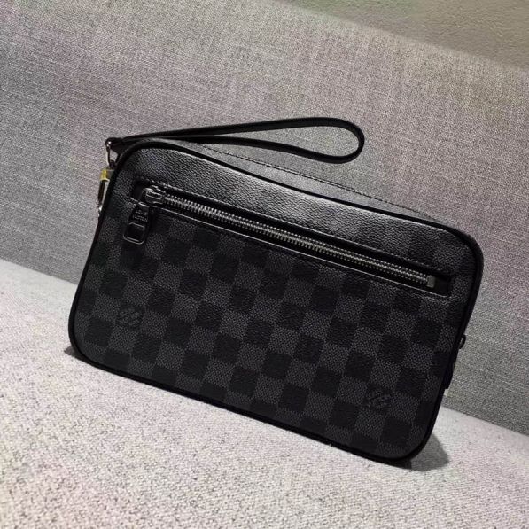 Replica LV Black KASAI Men N41664 Clutch Bags