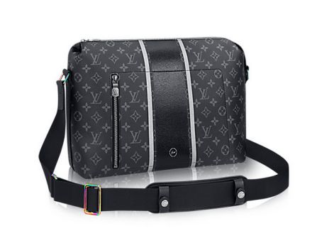 Replica LV Black Grey Monogram APOLLO Medium Messenger M43411 Shoulder Bags