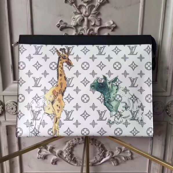 Replica LV Print Canvas POCHETTE VOYAGE Large M66649 Clutch Bags