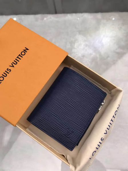 Replica LV M64008 Blue Epi Epi SMART Bi Fold Wallets