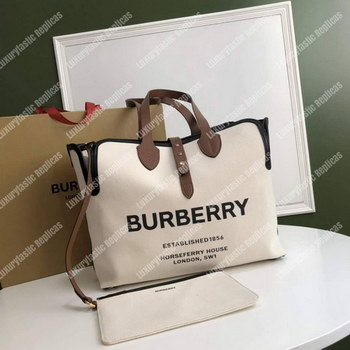 Replica Burberry The Large Soft Cotton Canvas Belt Bag Malt Brown