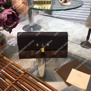 Replica LV Canvas Venus Wallet Monogram Noir